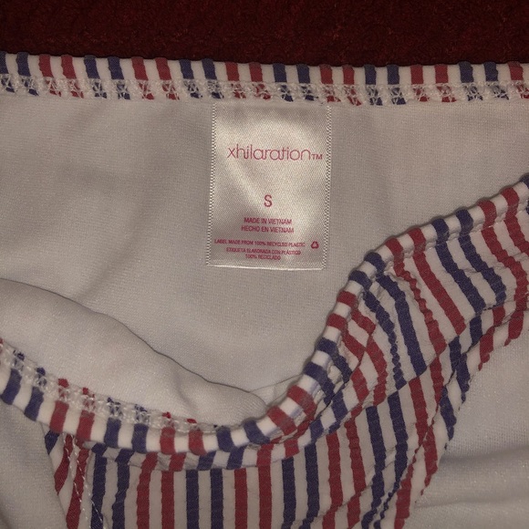 Xhilaration Red, White & Blue Swim Bottoms - Picture 3 of 3